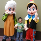 Pinocchio and Gepetto Mascots